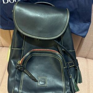 Dooney & Bourke Dark Navy Leather Backpack